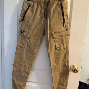 Hollister Men's Khaki Cargo Pants